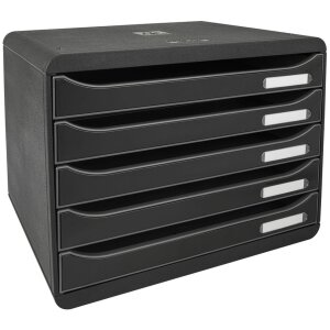 Exacompta 308714D Комод Big Box Plus Horizon Black 5 ящиків