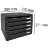 Exacompta 308714D Комод Big Box Plus Horizon Black 5 ящиків