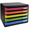 Exacompta 308798D Коробка для ящиков Big Box Plus ландшафтного формата 5 ящиков радуга