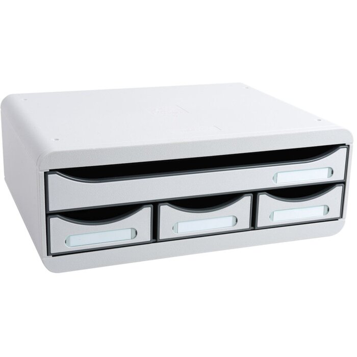 Модуль для зберігання Exacompta 319740D TOOLBOX 4 шухляди світло-сірий