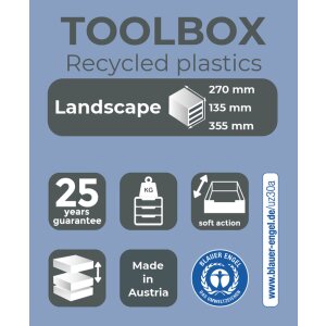 Exacompta 319798D Модуль для зберігання інструментів TOOLBOX 4 шухляди веселка висотою 13,5 см