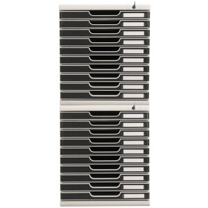 Тумба Exacompta MODULO A4 10 шухляд, що замикаються, чорна