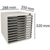 Тумба Exacompta MODULO A4 10 закрывающихся ящиков черный