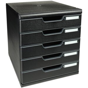 Комод Exacompta MODULO A4 5 ящиков черный
