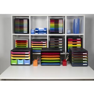 Exacompta 301798D Ящик MODULO A4 5 закрытых ящиков радуга