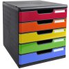 Exacompta 301798D Ящик MODULO A4 5 закрытых ящиков радуга