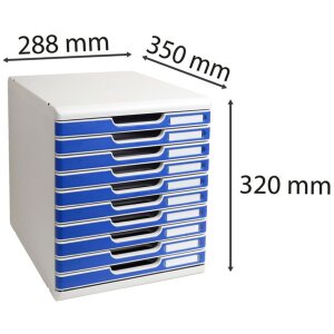 Exacompta Modulo A4 10 ящиков Синий Офис