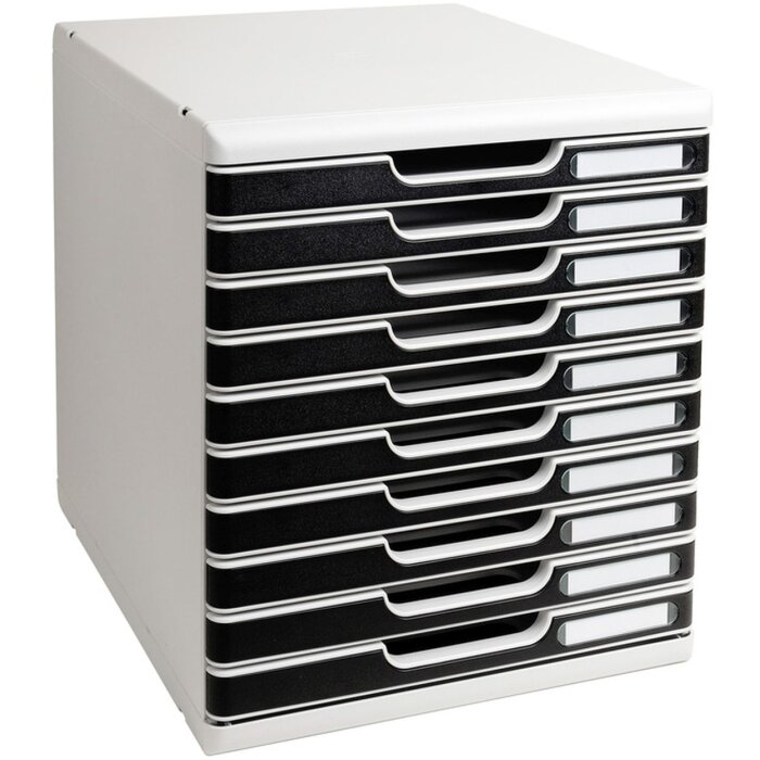 Тумба Exacompta Modulo A4 Office 10 закрытых ящиков черный