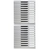 Лоток Exacampa Modulo A4 10 закритих шухляд Office Stone сірий