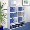 Лоток Exacampa Modulo A4 10 закритих шухляд Office Stone сірий