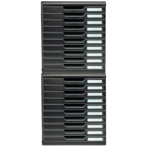 Шухляда Exacompta MODULO DIN A4 чорна 10 закритих шухляд
