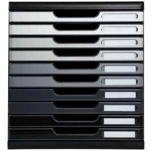 Тумба Exacompta MODULO A4 10 ящиков Серый