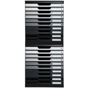 Тумба Exacompta MODULO A4 10 ящиков Серый