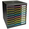 Тумба Exacompta MODULO A4 Black/Harlequin 10 закрытых ящиков