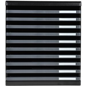 Тумба Exacompta MODULO A4 темно-серая 10 открытых ящиков