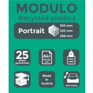 Exacompta 325003D Комод MODULO A4 3 закриті шухляди
