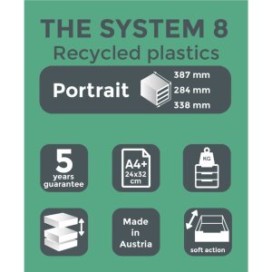 Exacompta 226040D Висувна шухляда System 8 світло-сірий