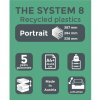 Exacompta 226040D Ящик для ящиков The System 8 светло-серый