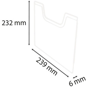 Exacompta 64558D Обложка A4 вертикальная Exacryl для...