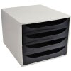 Тумба Exacompta ECOBOX 4 выдвижных ящика черная