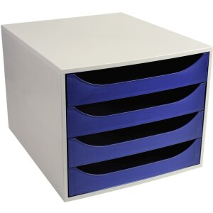 Комод Exacompta ECOBOX з 4 шухлядами темно-синій...