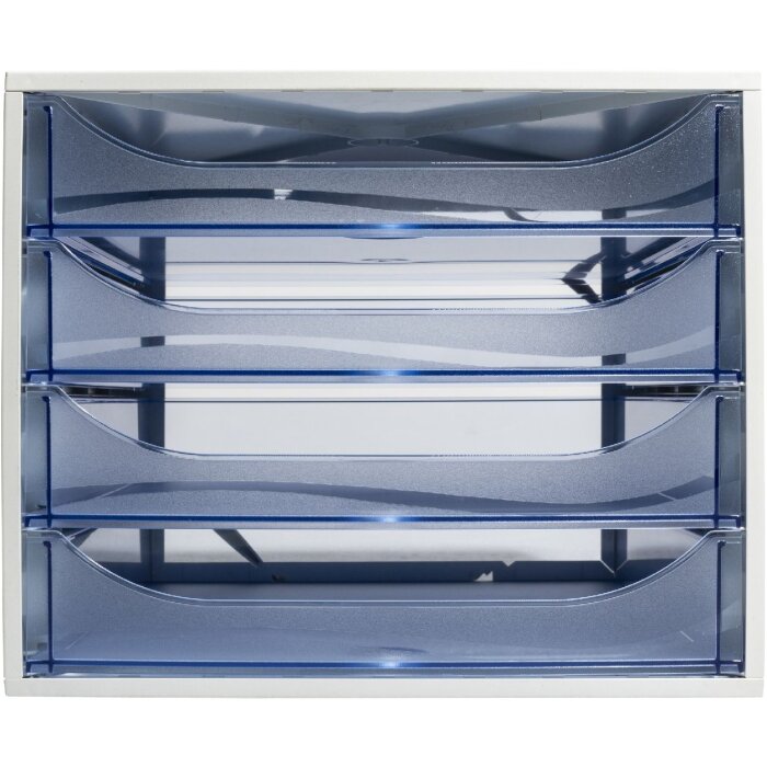Тумба Exacompta 228610D ECOBOX 4 ящика ледяной синий A4