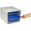 Тумба Exacompta 228610D ECOBOX 4 ящика ледяной синий A4
