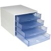 Тумба Exacompta 228610D ECOBOX 4 ящика ледяной синий A4