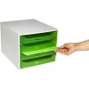 Тумба Exacompta OBOX 4 ящика яблочно-зеленый 348x284x234 мм