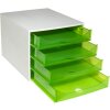 Тумба Exacompta OBOX 4 ящика яблочно-зеленый 348x284x234 мм