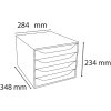 Тумба Exacompta OBOX 4 ящика яблочно-зеленый 348x284x234 мм