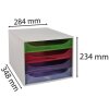 Тумба Exacompta ECOBOX 4 ящика радуга