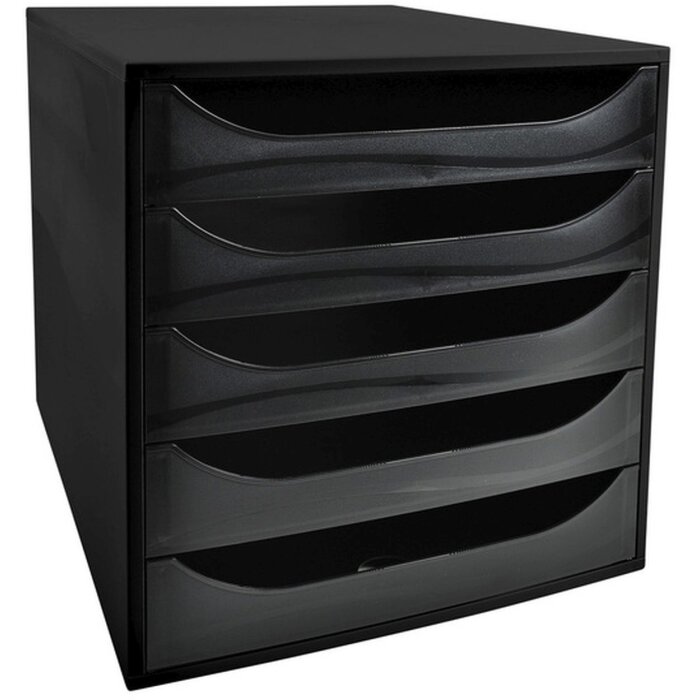 Тумба Exacompta ECOBOX з 5 шухлядами чорна 348x284x290 мм