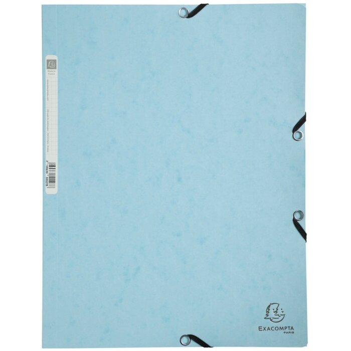 Exacompta 55528E Папка на гумці Aquarel Pastel синя DIN A4 400г/м²
