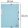Exacompta 55528E Папка на гумці Aquarel Pastel синя DIN A4 400г/м²