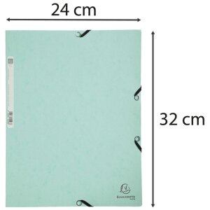Exacompta 55533E Папка Aquarel A4 пастельно-зеленый цвет ДСП 400 г/м²