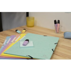 Папка Exacompta Aquarel Colorspan эластичная A4 400 г/м² разные цвета