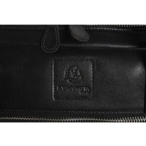 Exacompta сумка для ноутбука через плече 2 відділення чорна шкіра Exactive black