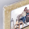 Різдвяна фоторамка Hamar дерево 10x15 см альбомний формат зимова прикраса 23,5x5x15 см