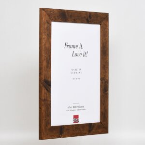 Ефектна деревяна рамка 2400 Rustic Brown 48 мм профіль 7x10 см до 50x75 см