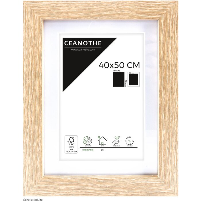 Рамка для картин Ceanothe Oslo з паспарту 40x50 см натуральна