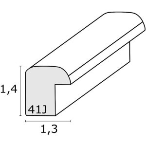 Деревяна рамка Deknudt S41JL2 чорна 6x9 см