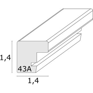 Деревянная рамка Deknudt S43AK2 черная 21x29,7 см рамка для сертификата A4