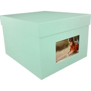 HNFD XL фотобокс Kandra 700 фотографій 15x20 см мятний ребристий