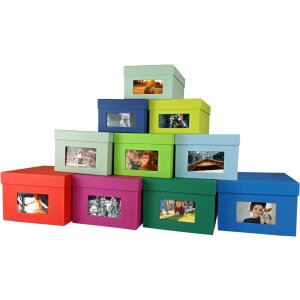 HNFD XL фотобокс Kandra 700 фотографій 15x20 см мятний ребристий