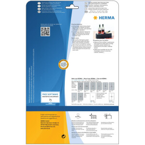 Этикетки для бутылок HERMA A4, 90 x 120 мм, глянцевая бумага, белый перманентный клей