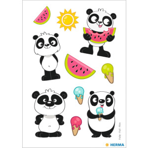 HERMA Panda - маленький медвежонок, фольгированная наклейка
