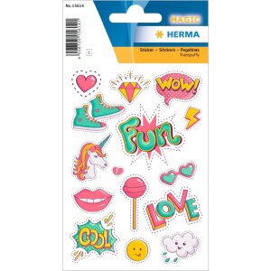 HERMA Trendy Patches - красочные наклейки-транспаффи