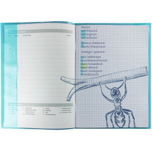 HERMA transparent PLUS A4 booklet protector turquoise