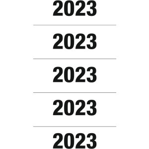 Номери років HERMA 2023 для папок, 60 x 26 мм, білі,...